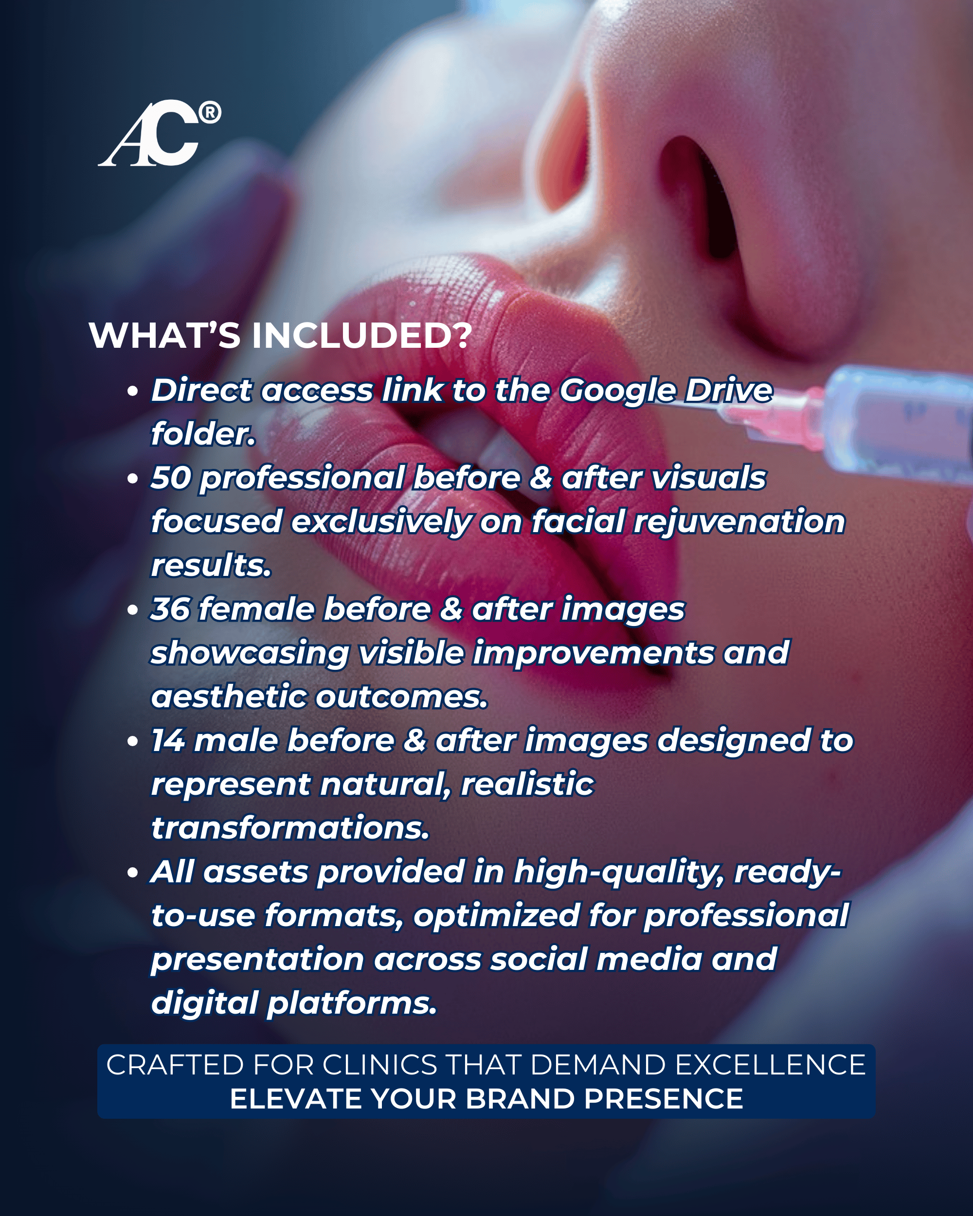 Facial Rejuvenation Before & After Content Pack